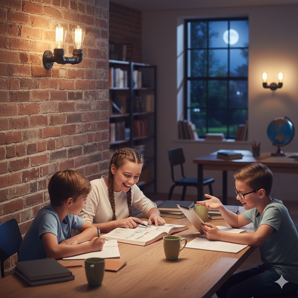 Vintage Black Metal Water Pipe Double Head Wall Light~2065