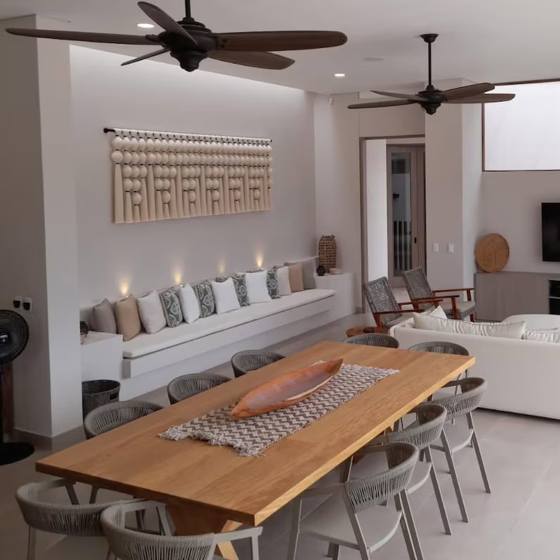 Boho Extra Large Mexican Macrame Wall Hanging – Round Tapestry Headboard & Wall Art