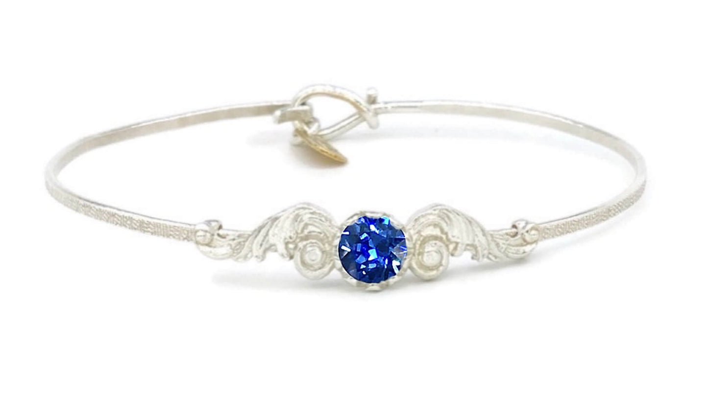 Angel Wings Birthstone Colors Bracelet