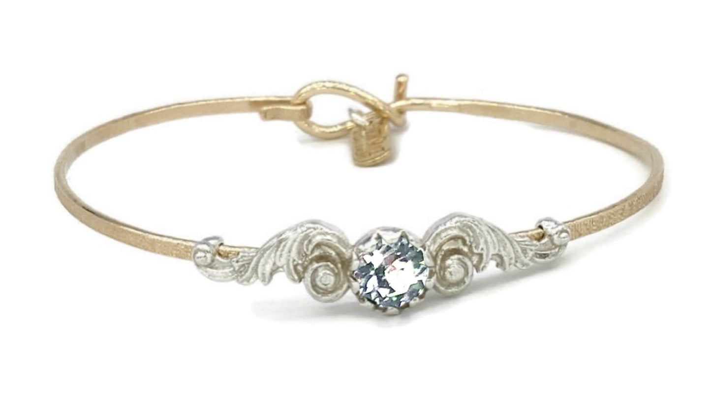 Angel Wings Birthstone Colors Bracelet