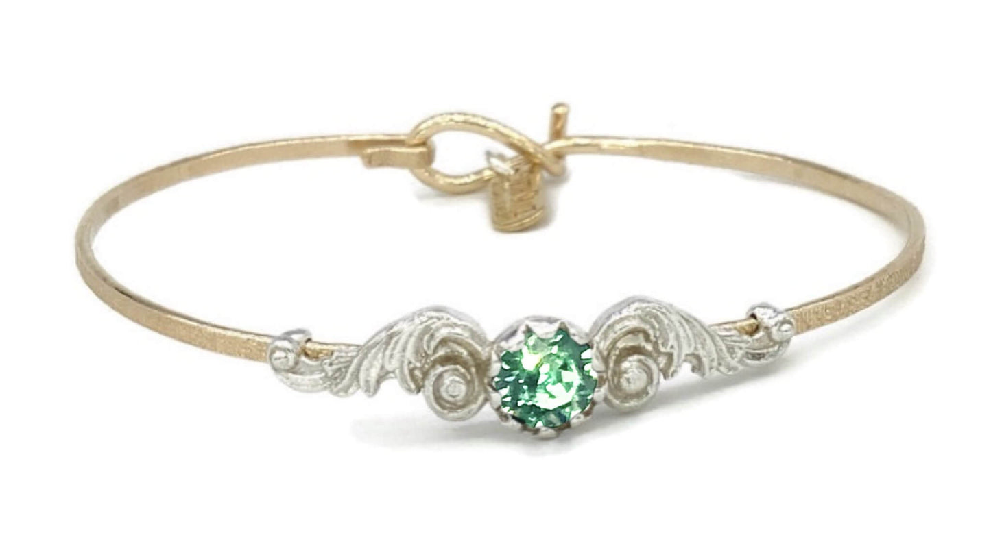 Angel Wings Birthstone Colors Bracelet