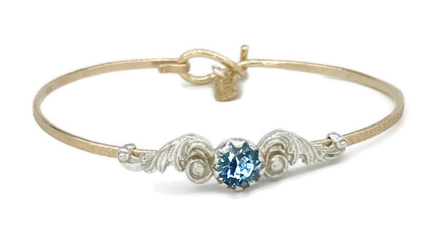 Angel Wings Birthstone Colors Bracelet