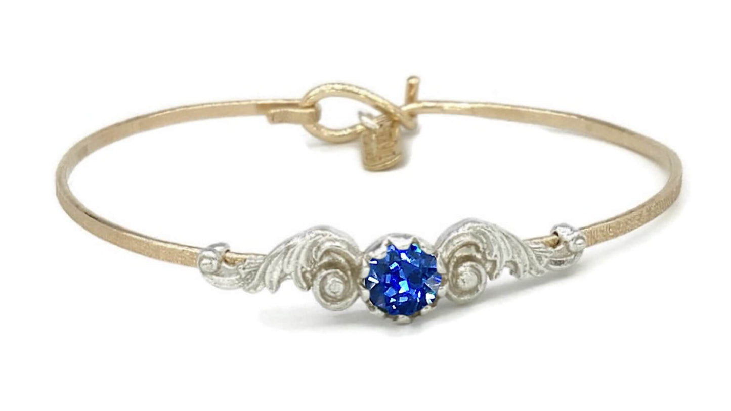 Angel Wings Birthstone Colors Bracelet