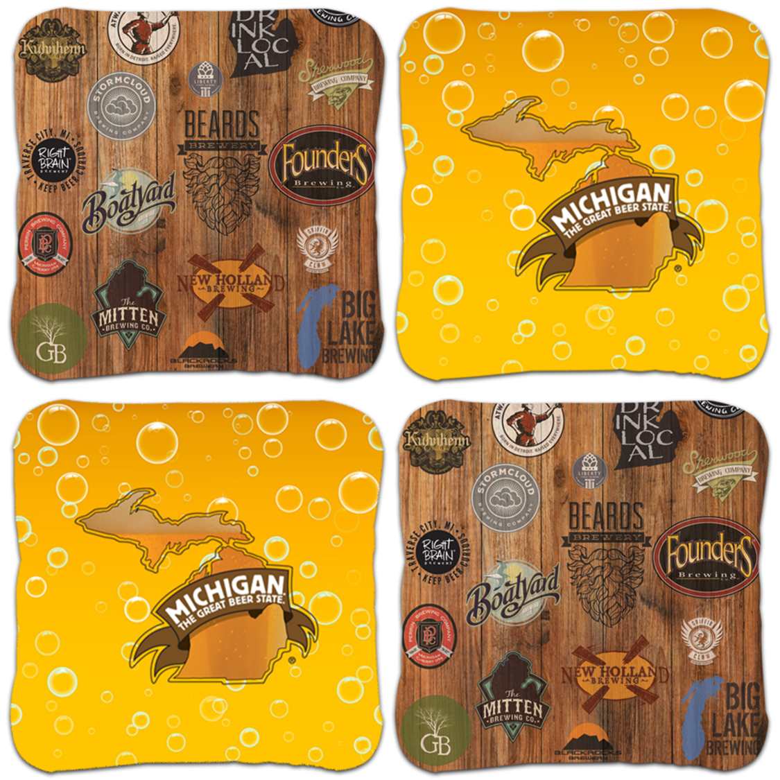 Michigan Brewery Cornhole Bags (set of 8)