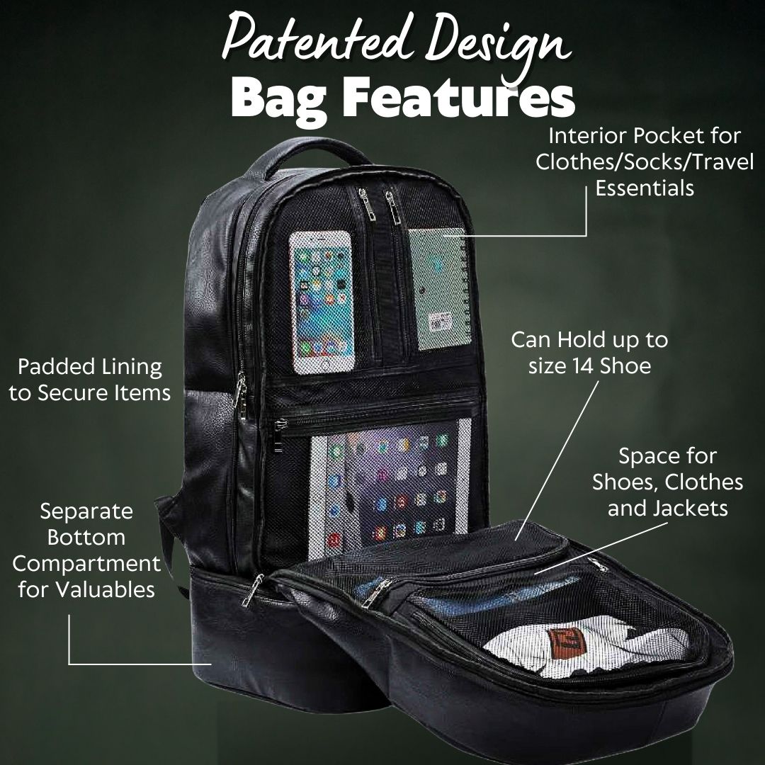 Brown Leather Luxury Patented Carry-On Bag (Only 300 Made)