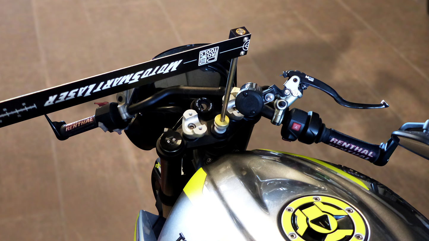 MotoSmartLaser: simple motorcycle frame measurement tool. Great value/price
