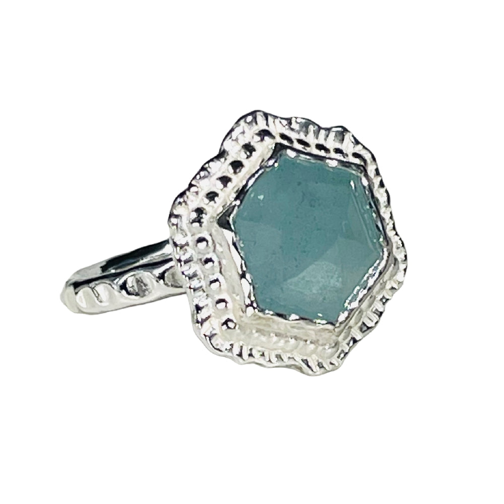 Hex Gemstone Ring