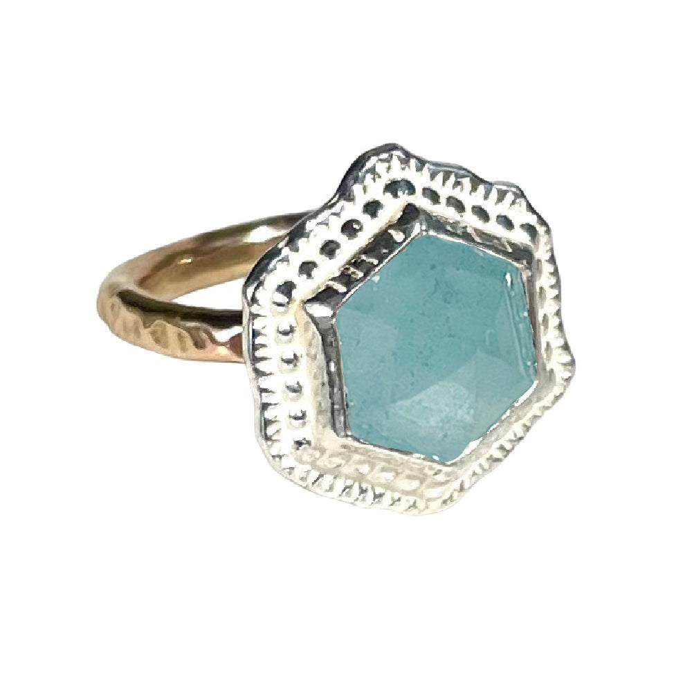 Hex Gemstone Ring