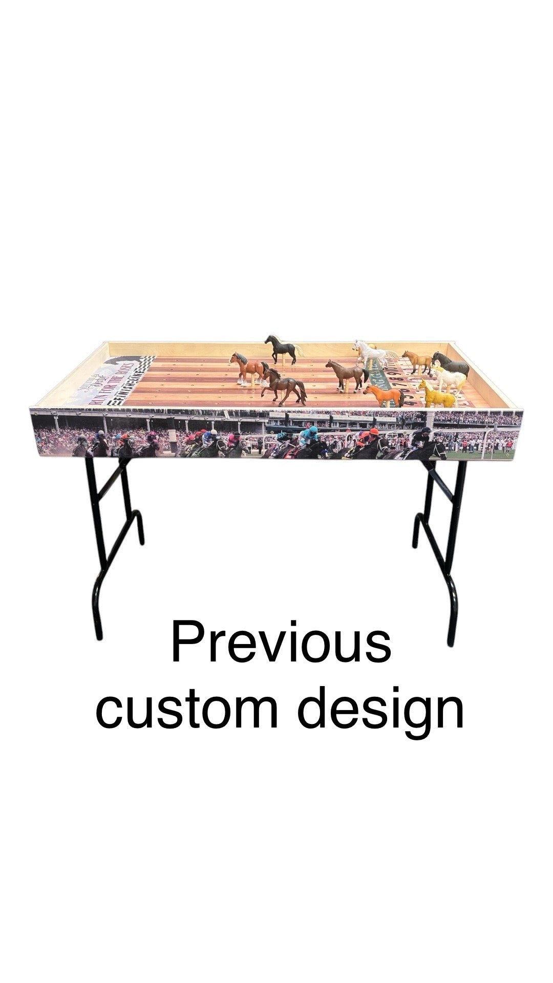 Jumbo Horse Game Turf Theme with Printed Rails