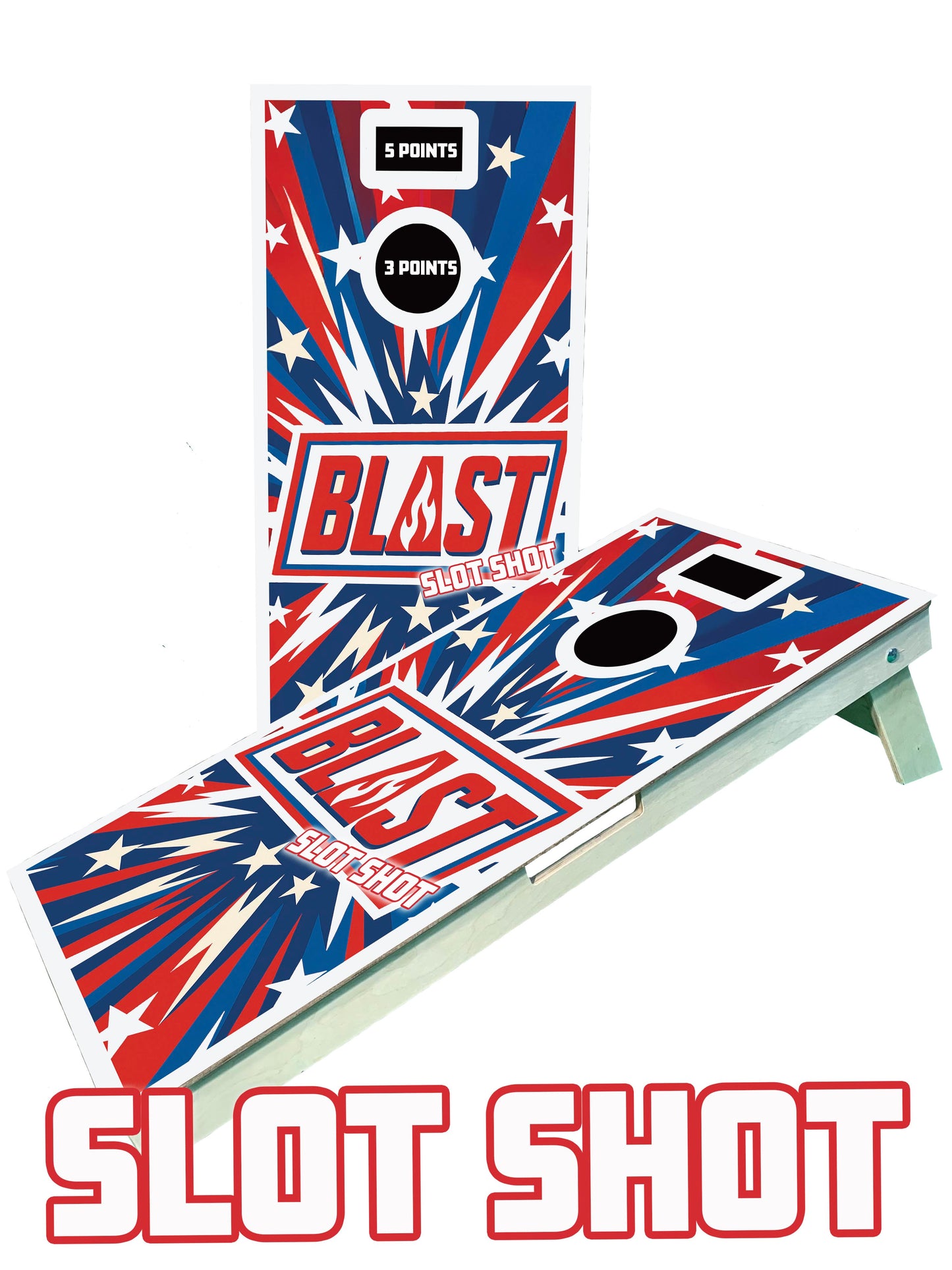 Blast Cornhole SLOT SHOT Boards - 5x the fun!!!
