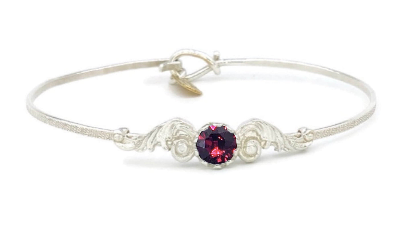 Angel Wings Birthstone Colors Bracelet