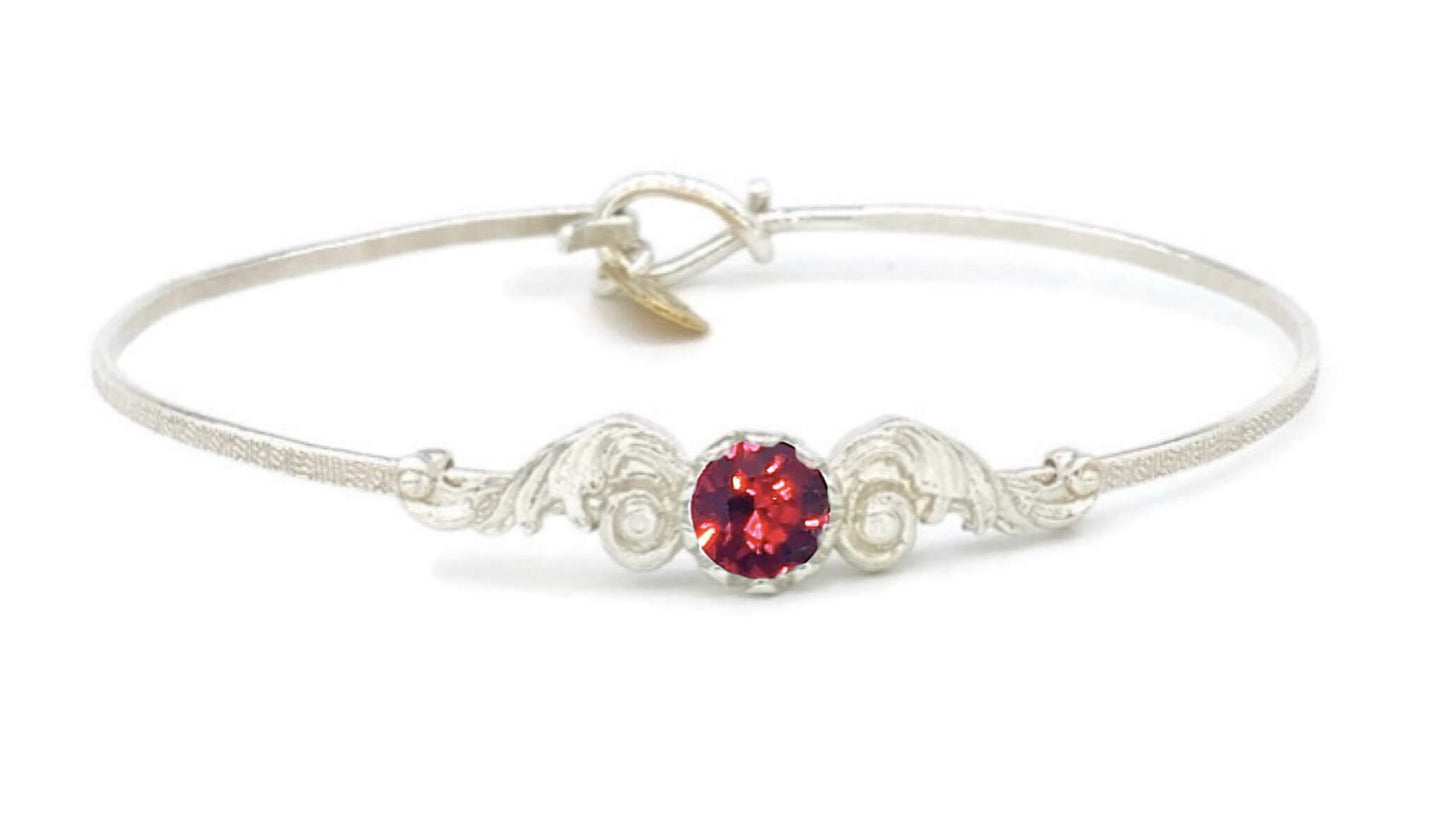 Angel Wings Birthstone Colors Bracelet