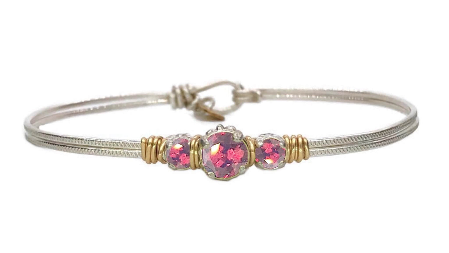 Birthstone Triple Setting Bracelet