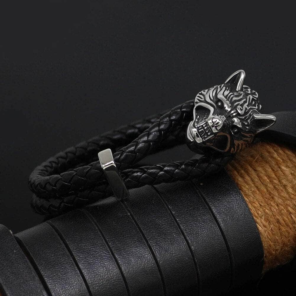 Vikings Wolf Stainless Steel Bracelet