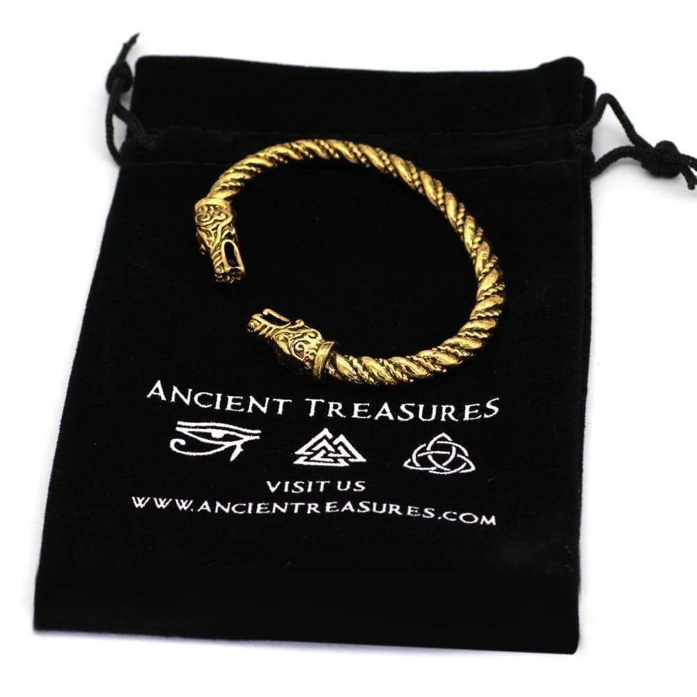Vikings Geri & Freki Bangle Bracelet
