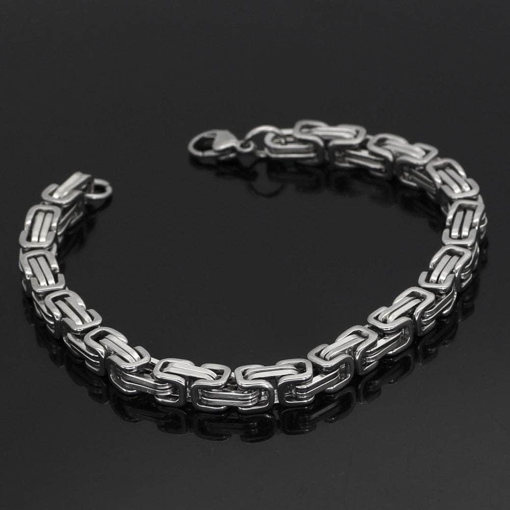 Vikings Stainless Steel Snake Chain Bracelet