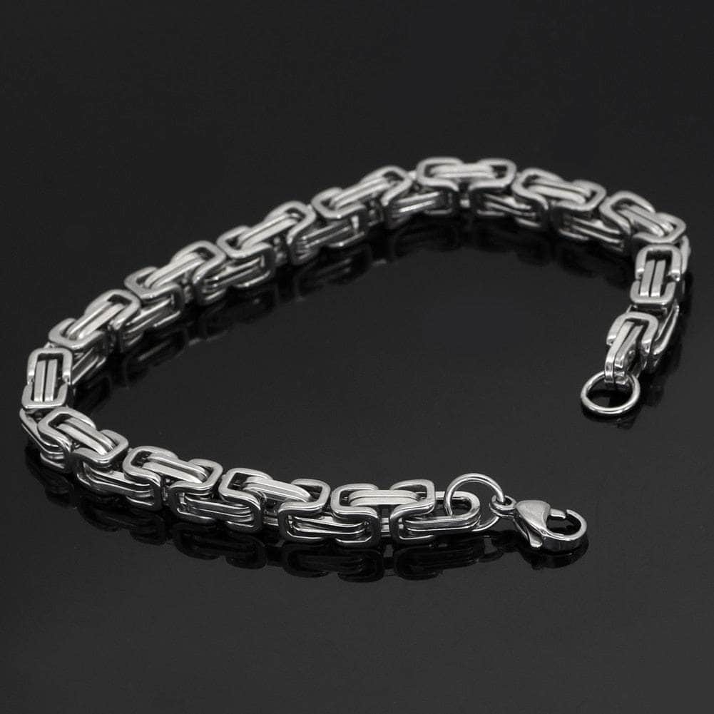 Vikings Stainless Steel Snake Chain Bracelet