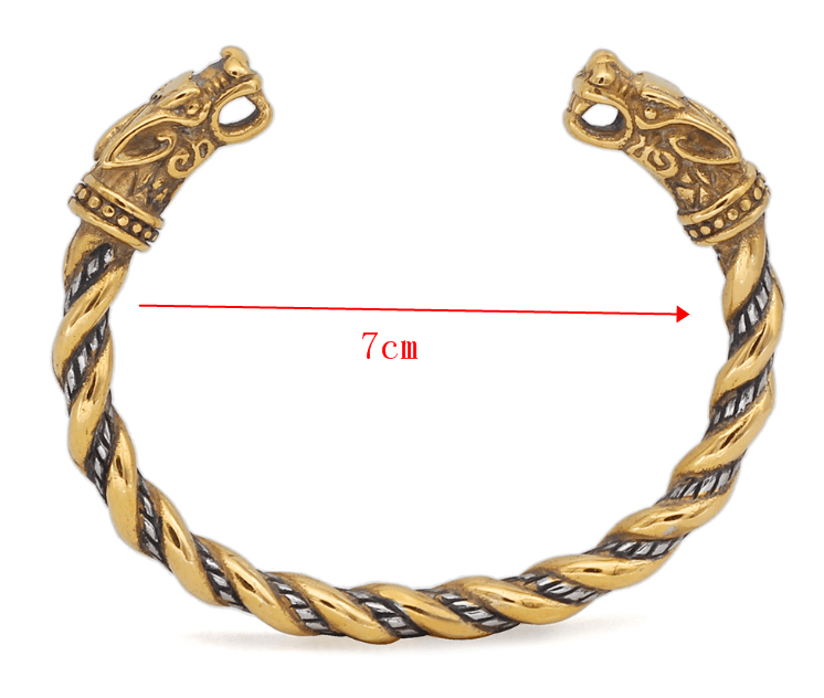 Vikings Wolf Fenrir Stainless Steel Bracelet