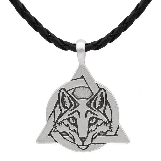 Celtic Slavic Fox Trinity Necklace