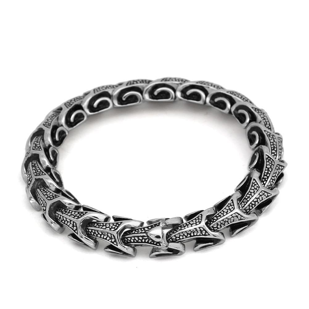 Vikings Dragons & Serpents Stainless Steel Bracelet