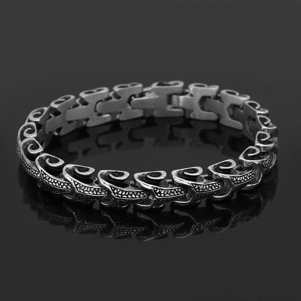 Vikings Dragons & Serpents Stainless Steel Bracelet