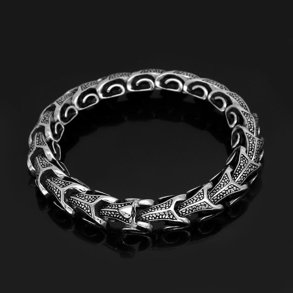 Vikings Dragons & Serpents Stainless Steel Bracelet