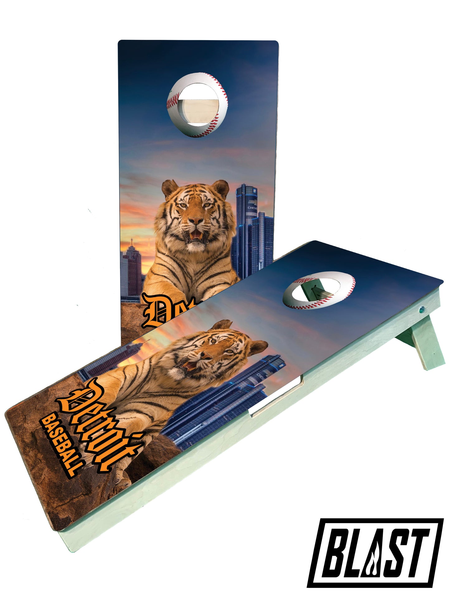 Detroit Baseball Cornhole Boards
