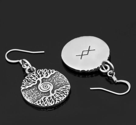Vikings Yggdrasil Stainless Steel Earrings