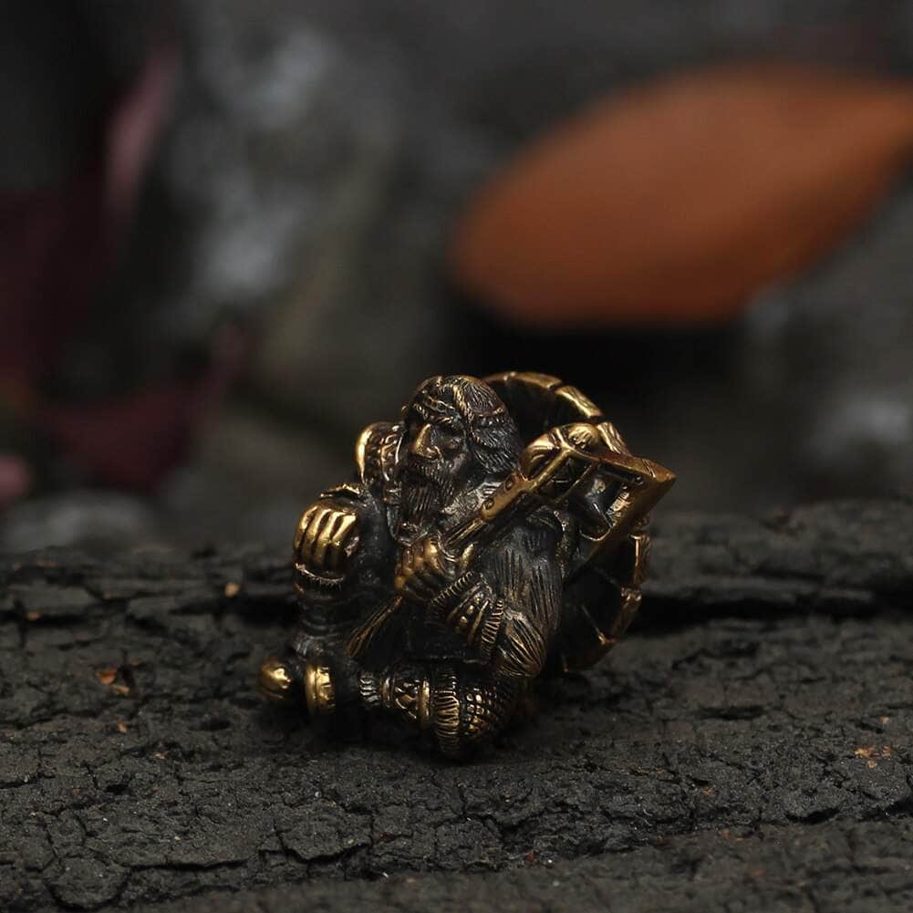 Vikings Warrior Shield and Axe Stainless Steel Beard Beads