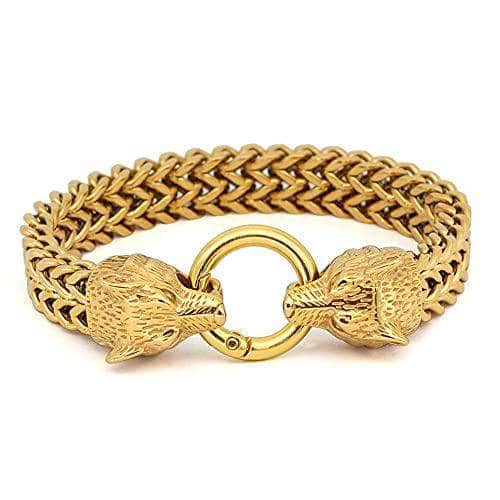 Viking Nordic Geri & Freki Stainless Steel Bracelet