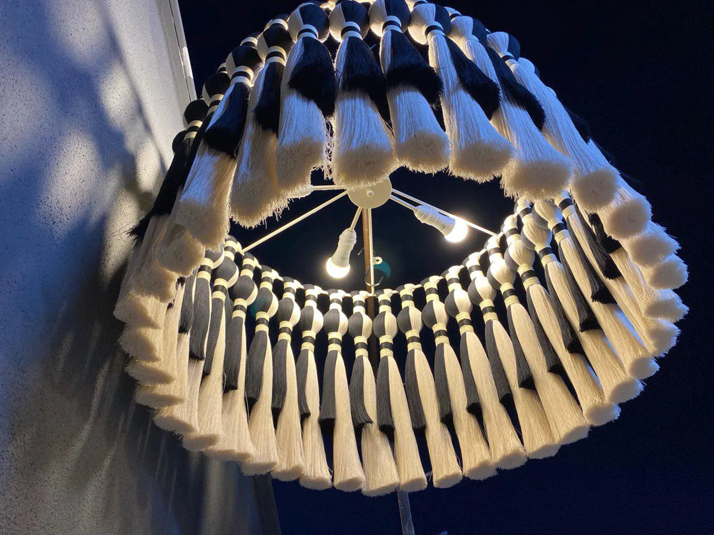 Black and White Modern Macrame