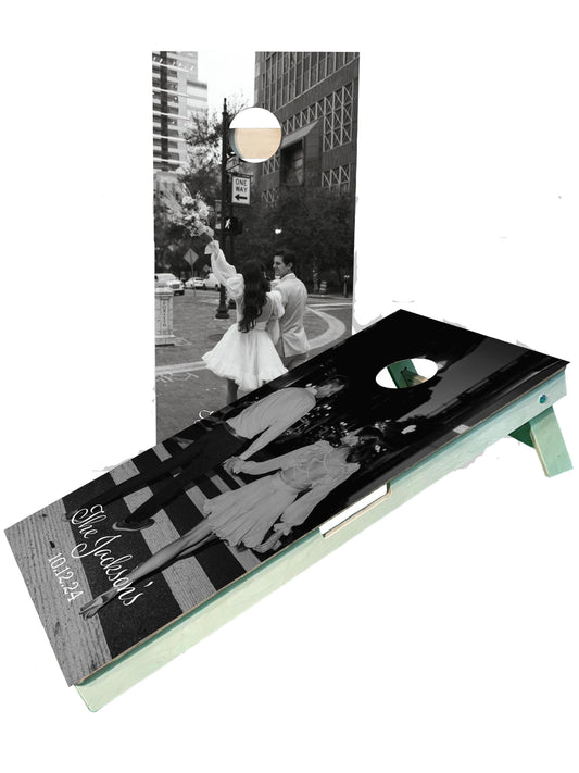 Custom Wedding Cornhole Boards With Your Picture or Design Request
