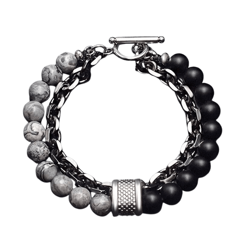 Map Stone Lava Stone Bracelet