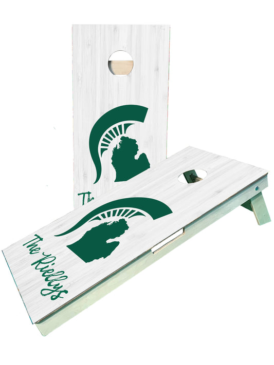 State of Michigan Custom Name Pro Style Cornhole Boards