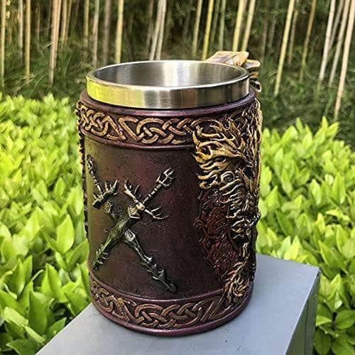 Ancient Treasures' Vikings Hydra Dragon Drinking Mug Tankard
