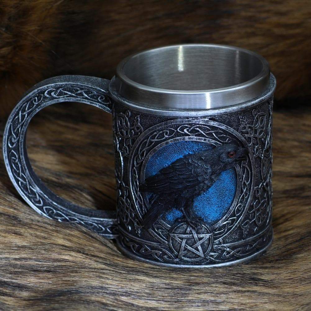 Viking Odin Raven Stainless Steel Mug