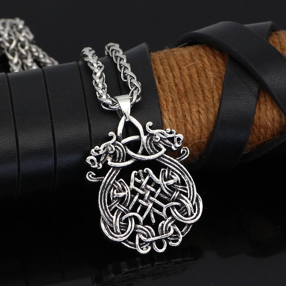 Vikings Dragon Fafnir Stainless Steel Necklace