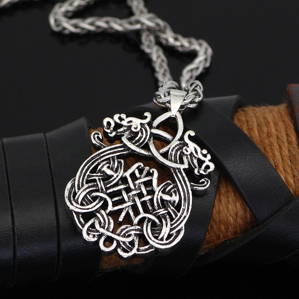 Vikings Dragon Fafnir Stainless Steel Necklace