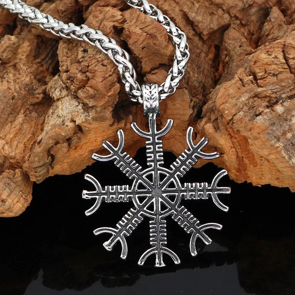 Vikings Vegvisir Compass Stainless Steel Necklace