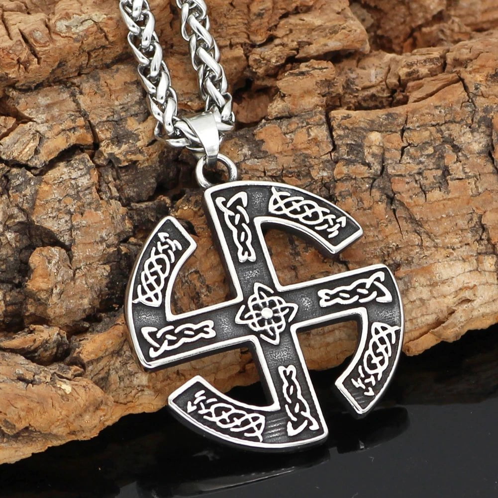 Vikings The Kolovrat Stainless Steel Amulet Necklace