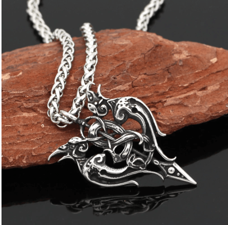 Vikings Huginn and Munnin Pendant Necklace