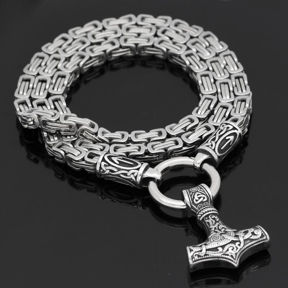 Viking Mjolnir Teiwaz Stainless Steel King Chain