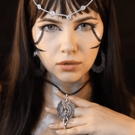 Ancient Egypt Bastet Goddess of Cats Stainless Steel Necklace