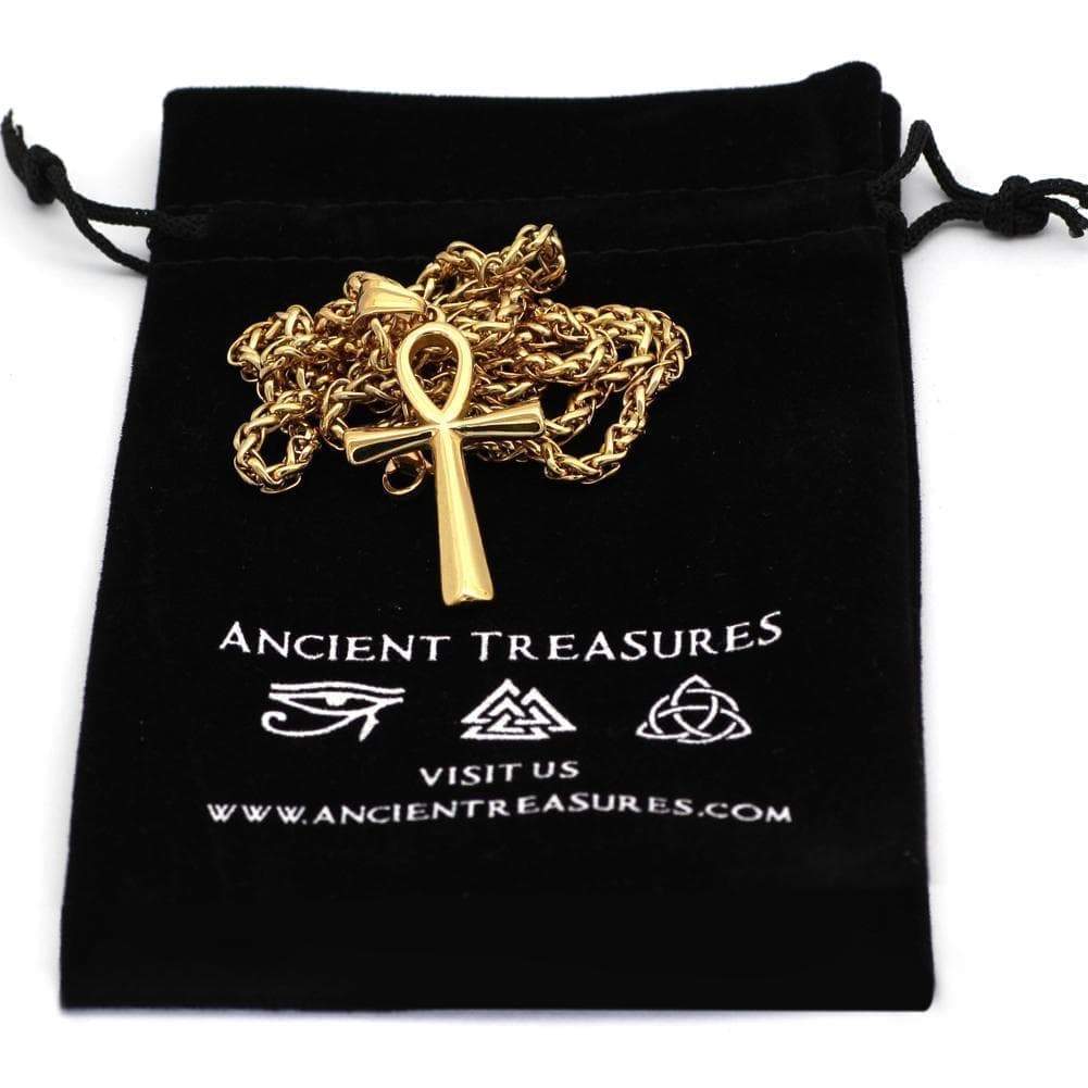 Ancient Egypt Life and Balance Stainless Steel Necklace