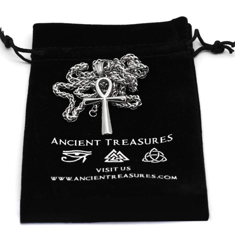 Ancient Egypt Life and Balance Stainless Steel Necklace