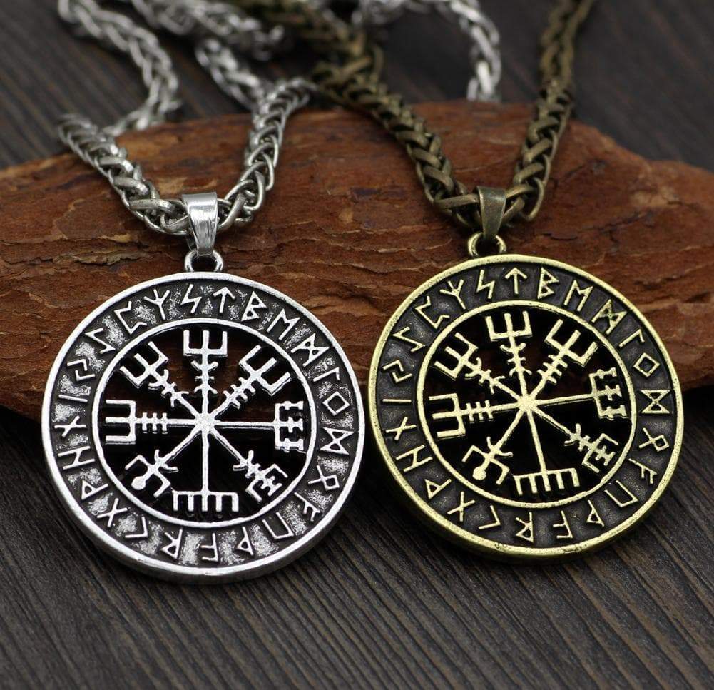 Vikings Vegvisir Stainless Steel Pendant Necklace