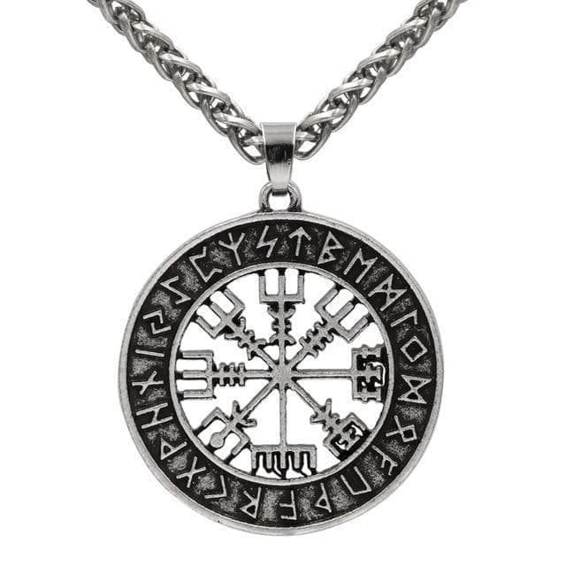 Vikings Vegvisir Stainless Steel Pendant Necklace