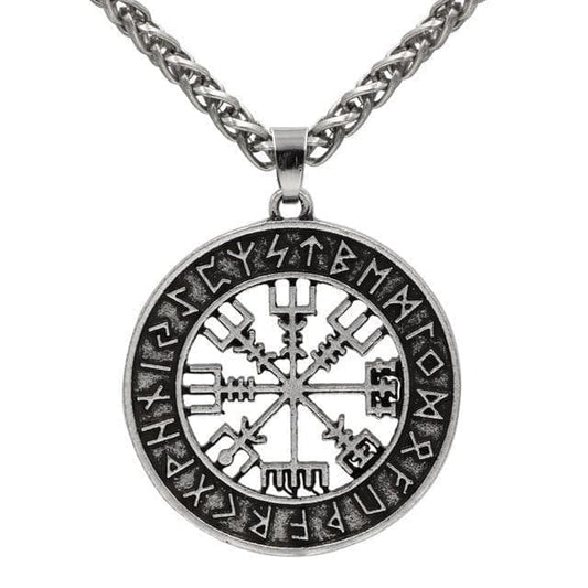Vikings Vegvisir Stainless Steel Pendant Necklace