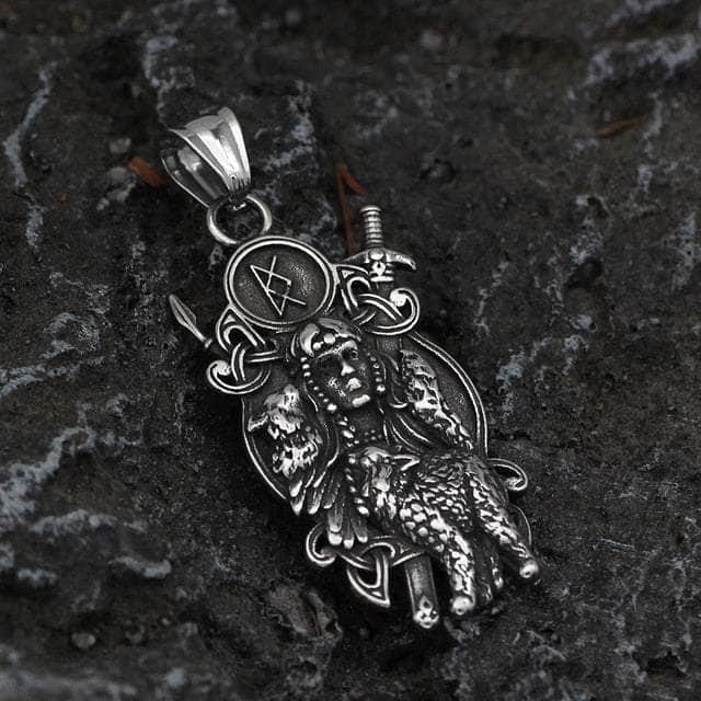 Vikings Freya and Inguz Rune Stainless Steel Necklace