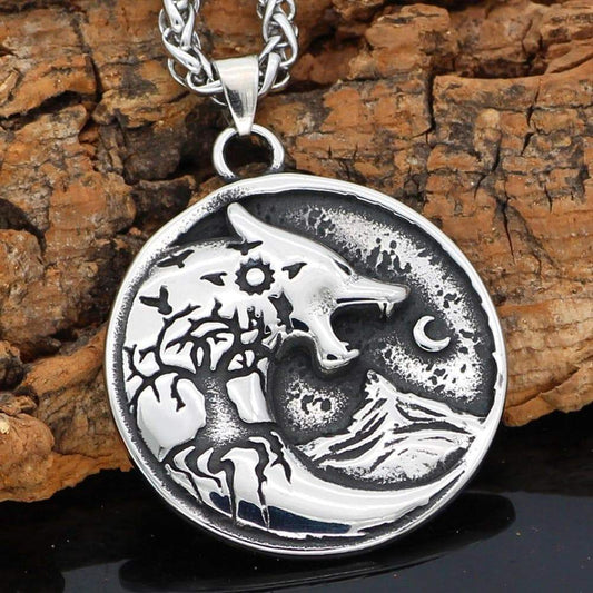 Vikings Hati Ragnarok Pendant & Necklace